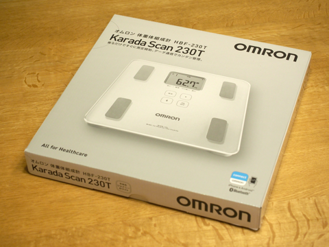 オムロン 体重体組成計 HBF-230T / OMRON Karada Scan 230T のレビュー:画像1