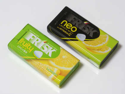 FRISK neo Lemon Mint と FRISK fruity fresh Lemon の違い:画像2