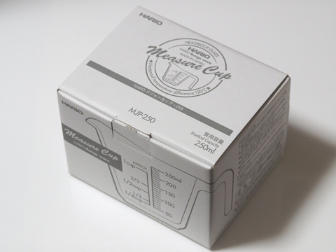ハリオ 耐熱ガラス製メジャーカップ 250ml MJP-250 のレビュー:画像1