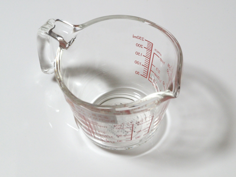 ハリオ 耐熱ガラス製メジャーカップ 250ml MJP-250 のレビュー:画像3