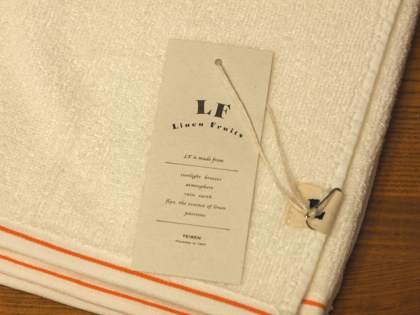 Linen Fruits (リネンフルーツ) パイル ミニバスタオル のレビュー:画像6