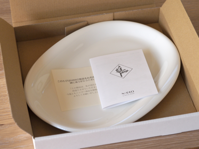 NIKKO(ニッコー) 會田雄亮 Oval White 23cmプレート のレビュー:画像2