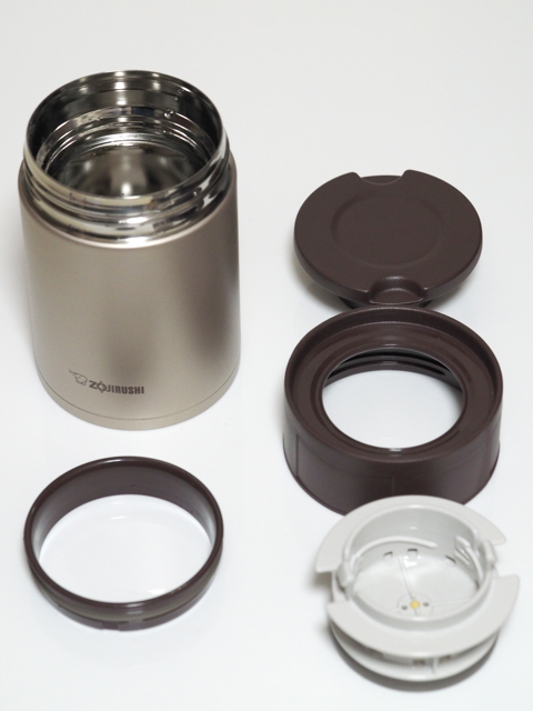 象印 ステンレスフードジャー 450ml シナモンゴールド SW-HB45-NL のレビュー:画像9