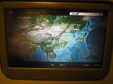 成田 (東京)からデリー (インド)への飛行機便 - 全日空 B767-300:画像70
