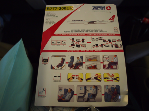 成田 (東京)からイスタンブル (トルコ)への飛行機便 - トルコ航空 B777-300ER:画像15