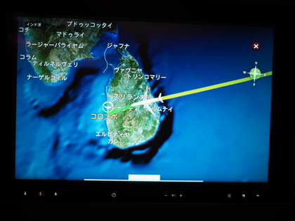 成田 (東京)からコロンボ (スリランカ)への飛行機便 - スリランカ航空 A330-300:画像70