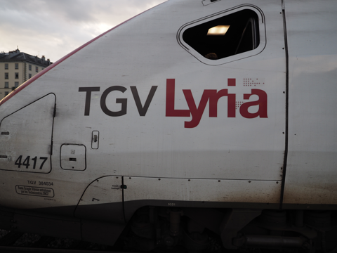 ジュネーブからパリへのTGV 列車 - TGV Lyria(リリア) の体験記と写真:画像24