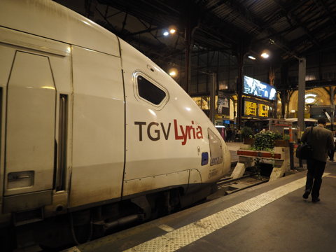 ジュネーブからパリへのTGV 列車 - TGV Lyria(リリア) の体験記と写真:画像36